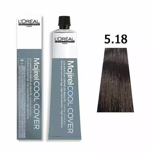 L'oreal Majirel Cool Cover Do Włosów 5.18 Jasny Brąz Popiel Mokka 50ml