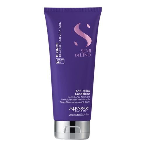 Alfaparf Semi di Lino Blonde Anti-Yellow Low Conditioner neutralizująca odżywka do włosów blond i siwych 200ml