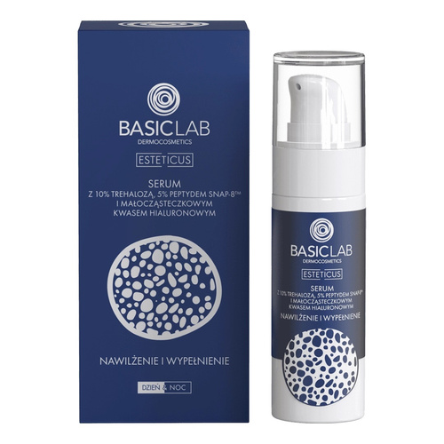 BasicLab- Serum z Trehalozą 10% i 5% Peptydem Nawilżenie i Wypełnienie 30ml
