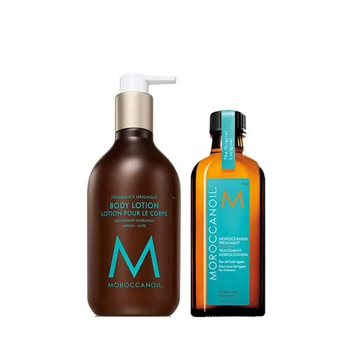 Moroccanoil Wymarzony Duet Nawilżający Balsam do ciała + Kuracja Olejek Arganowy 