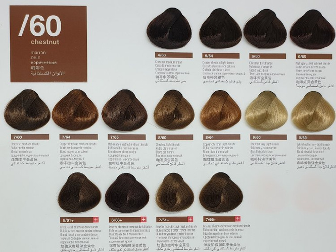 Lakme Collage Farba Do Włosów Trwale Kryjąca 9/60 Chestnut Very Light Blonde 60ml