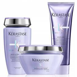 KÉRASTASE Blond Absolu zestaw do włosów blond szampon 250ml + odżywka 200ml + maska 200ml