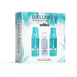 WELLNESS PREMIUM PRODUCTS Deep Hydrating zestaw głęboko nawilżający do włosów (szampon 500ml | odżywka 500ml | serum 100ml)