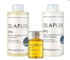 Zestaw Olaplex No.4, No.5, No.7 - Szampon, Odżywka, Olejek Wygładzający