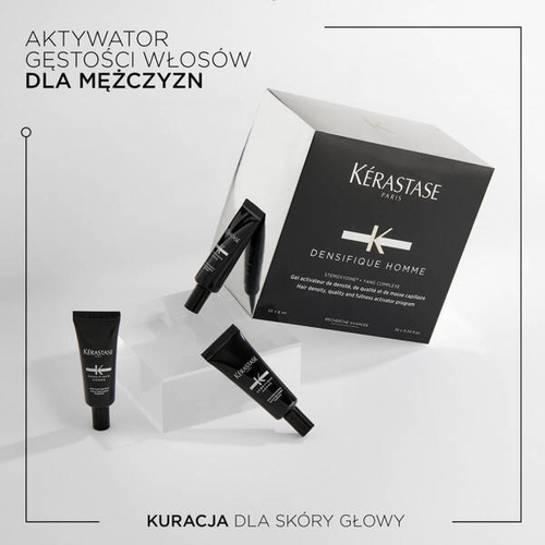 Kérastase Densifique Homme Kuracja Zagęszczająca Włosy Dla Mężczyzn Aktywator Wzrostu Włosów 6ml X 30