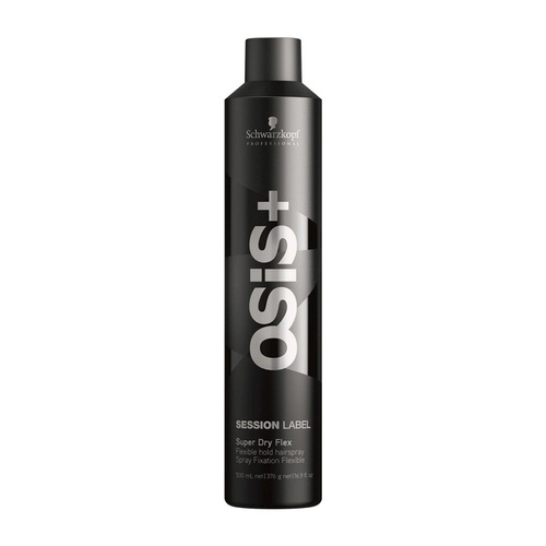 Schwarzkopf Osis Session Label Super Dry Flex Elastyczny Utrwalający Lakier Do Włosów 500ml