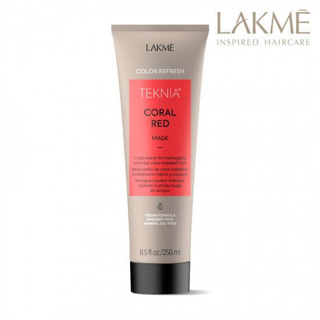 Lakme New Teknia Coral Red Maska Do Włosów Farbowanych W Odcieniach Czerwieni 250ml