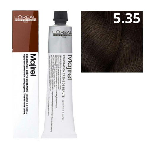 L'oreal Majirel Farba Do Włosów Permanentna 5.35 Jasny Brąz Złocisto-Mahoniowy 50ml