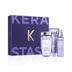 Kérastase Blond Absolu Zestaw Prezentowy Wzmacniający do Włosów Blond Szampon 250ml, Odżywka 250ml, Serum Termiczne 150ml