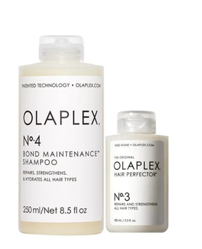 Zestaw Olaplex No.4 Bond Maintenance Shampoo 250ml, Olaplex No.3 Hair Perfector 100ml Kompleksowa Regeneracja Włosów