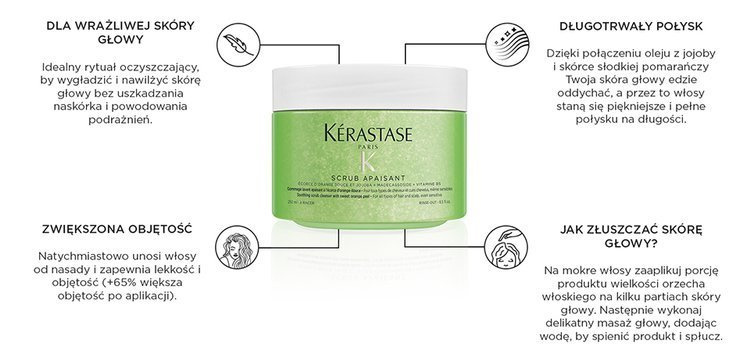 Kérastase Fusio Scrub Apaisant Peeling Kojący Dla Wrażliwej Skóry Głowy 250ml