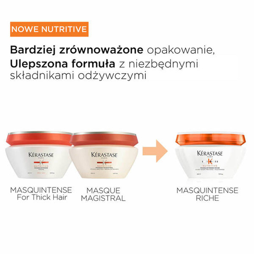 Kérastase Nutritive Masquintense Riche Wzbogacona maska do włosów normalnych i grubych 200ml