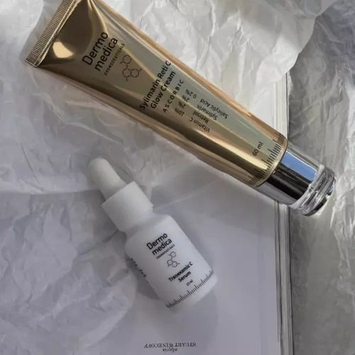 Dermomedica Zestaw- Sylimarin Reti C Glow Cream Krem do Twarzy z Witaminą C + Tranexamic C Serum Aktywne Serum z Witaminą C W PREZENCIE