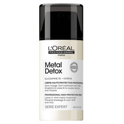 L'oreal Professionnel Metal Detox ochronny krem zapobiegający puszeniu się i łamliwości włosów 100ml
