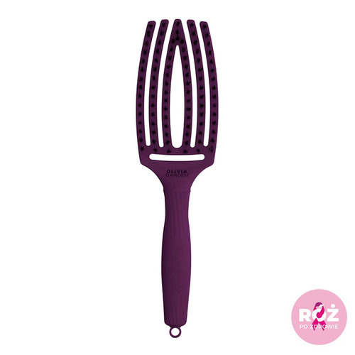 Szczotka Olivia Garden Fingerbrush Medium Combo Deep Purple Do Rozczesywania Włosów 