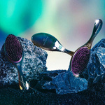 Szczotka Olivia Garden Aurora Violet Szczotka Do Rozczesywania Włosów Z Włosiem Dzika Purpurowa Tęcza