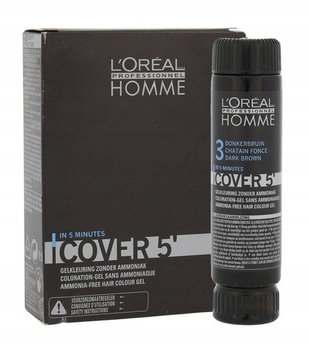 L'oreal Cover 5 Żel 3 Dark Brown 3 X 50ml