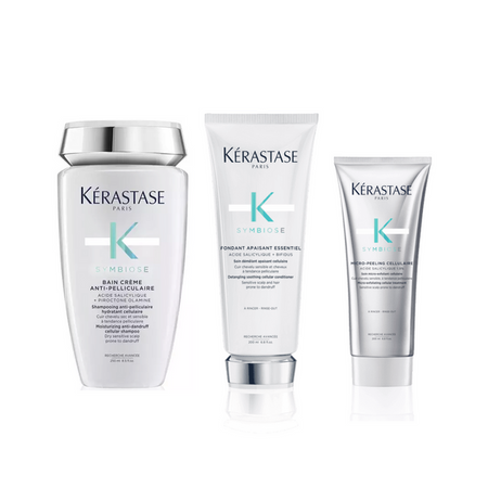 Kérastase Symbiose Zestaw do włosów - kąpiel + odżywka + peeling