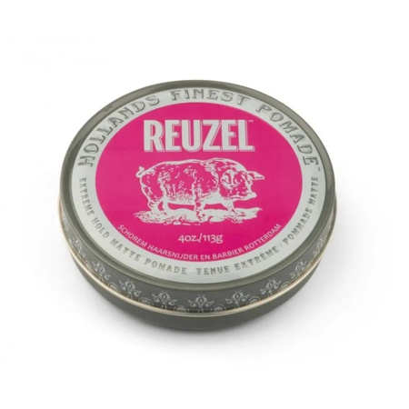  Reuzel Extreme Hold Matte Pink- Matowa Pomada Do Włosów 113g 