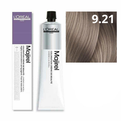 L'oreal Majirel Farba Do Włosów Permanentna 9.21 Bardzo Jasny Blond Opalizujaco-Popielaty 50ml