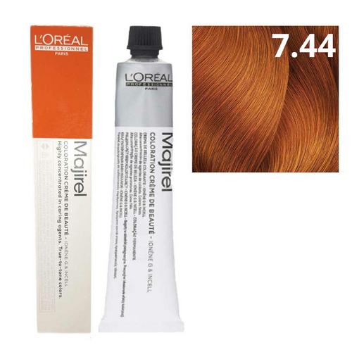 L'oreal Majirel Farba Do Włosów Permanentna 7.44 Blond Miedziany Głęboki 50ml
