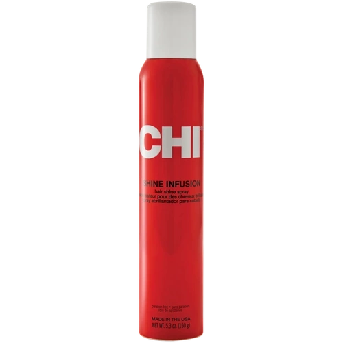 CHI Styling Shine Infusion Thermal Polishing Spray Odżywczy nabłyszczacz do włosów 150 g