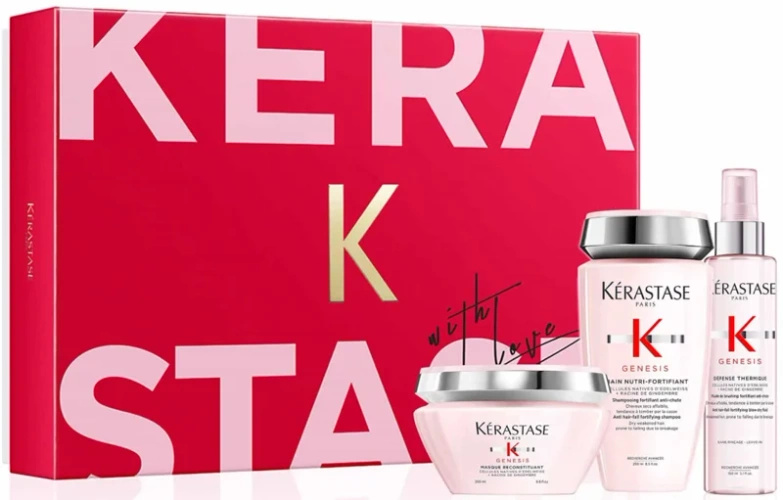 Kérastase Genesis zestaw prezentowy wzmacniający włosy szampon, odżywka, Mleczko termiczne