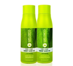 Wellness Premium Produtcs Hemp Seed Oil - Zestaw do włosów - Odżywka 500ml + Szampon 500ml