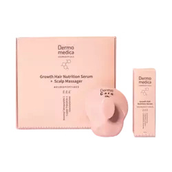 Dermomedica Growth Hair Nutrition Serum + Scalp Massager- Zestaw Do Włosów Growth Hair Nutrition Serum 60ml + Masażer Do Skóry Głowy 1szt