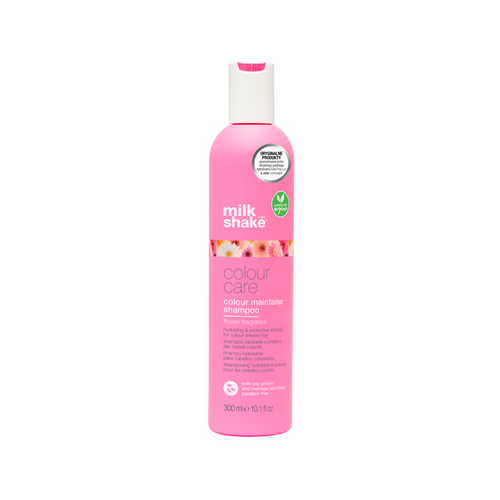 Milk Shake Zestaw Colour Care Flower Power Vegans Szampon nawilżający do włosów farbowanych 300ml + Milk Shake Incredible Milk 12 Spray | Odżywcza Kuracja Do Włosów 150ml