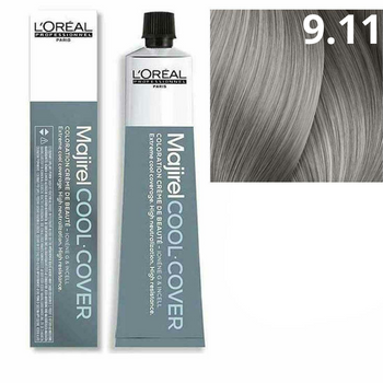 L'oreal Majirel Cool Cover Do Włosów 9.11 Bardzo Jasny Blond Popielaty Głęboki 50ml