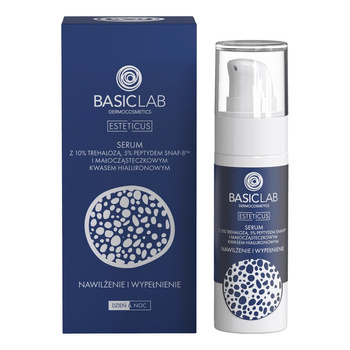 BasicLab- Serum z Trehalozą 10% i 5% Peptydem Nawilżenie i Wypełnienie 30ml