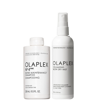 Zestaw OLAPLEX Szampon No.4FINE 250 ml + Mgiełka Volumizing Blow Dry Mist 150 ml