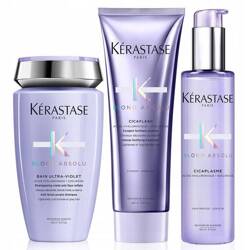 KÉRASTASE Blond Absolu zestaw do włosów blond szampon 250ml + odżywka 250ml + serum 150ml