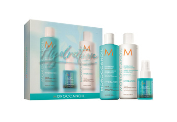 MOROCCANOIL Hydration Wymarzone Włosy Nawilżenie zestaw do każdego rodzaju włosów | szampon, odżywka, spray All-in-One