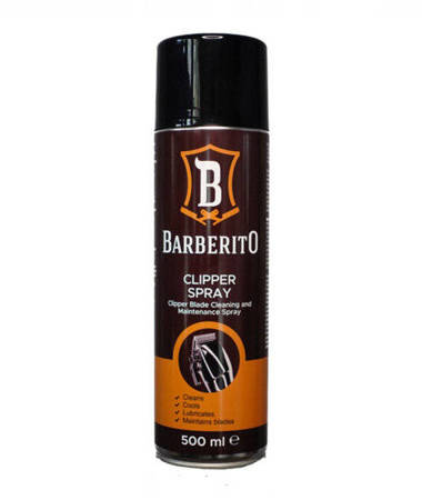 Barberito Clipper Spray - Spray do czyszczenia maszynek 500 ml