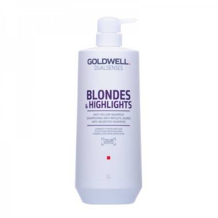 Goldwell Dualsenses Blondes & Highlights Anty Yellow | Szampon Neutralizujący Do Włosów Blond 1000ml