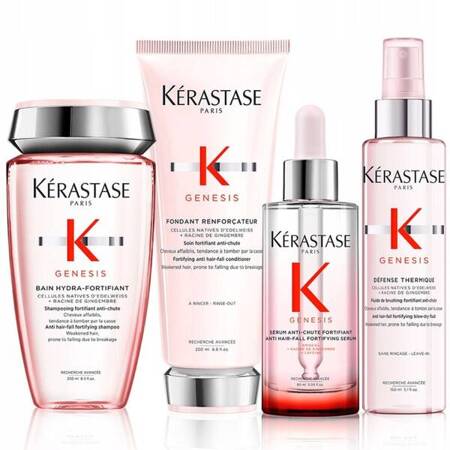 KÉRASTASE GENESIS Zestaw do włosów szampon 250ml + odżywka 200ml + mleczko termiczne 150ml + serum 90ml