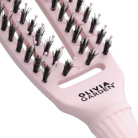 Szczotka Olivia Garden Fingerbrush Pastel Pink S | Szczotka Z Włosiem Dzika S